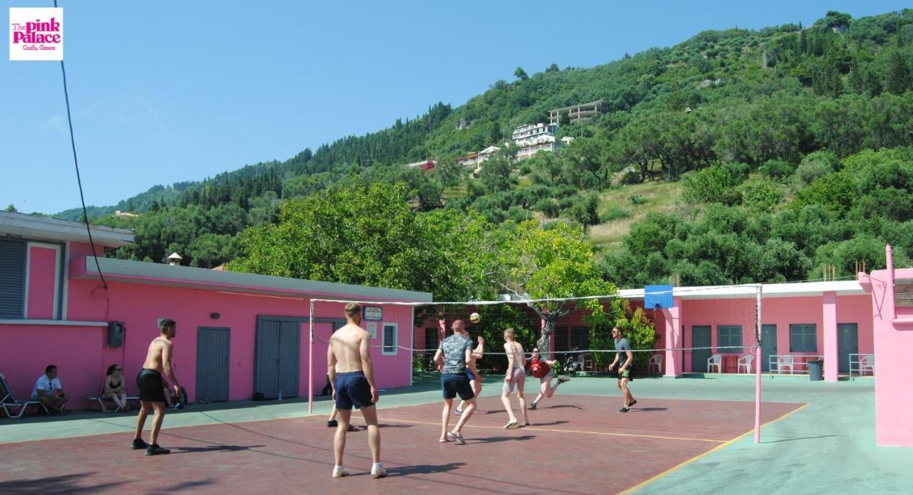 The Pink Palace Hostel Agios Gordios  Exterior photo
